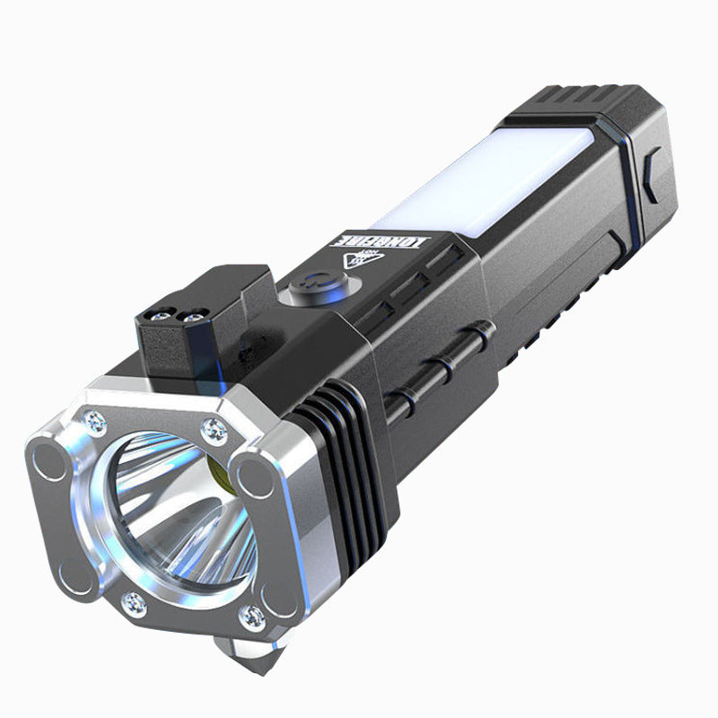 Multifunction LED Flashlight with Safety Hammer